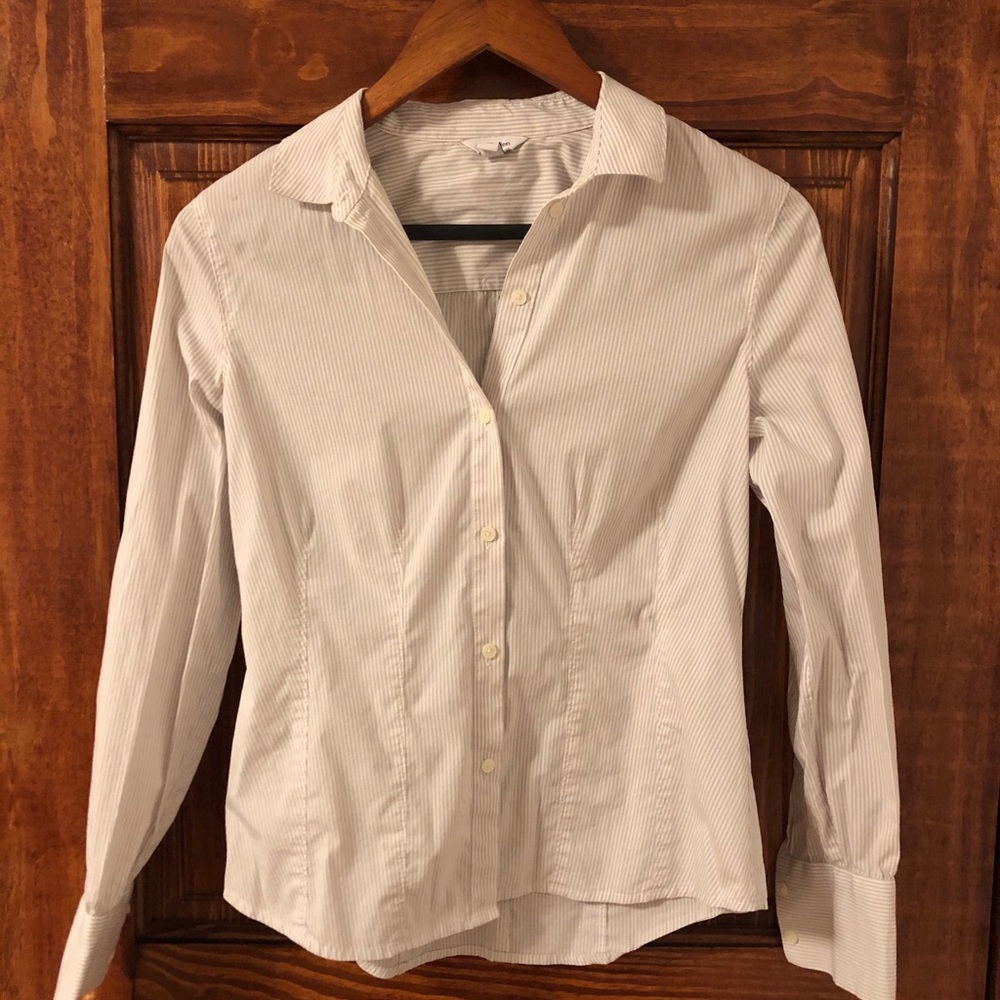 Calvin Klein Striped Collar Shirt